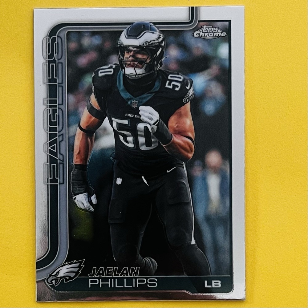 2025 Topps Chrome NFL Football Jaelan Phillips #192‎ Philadelphia Eagles